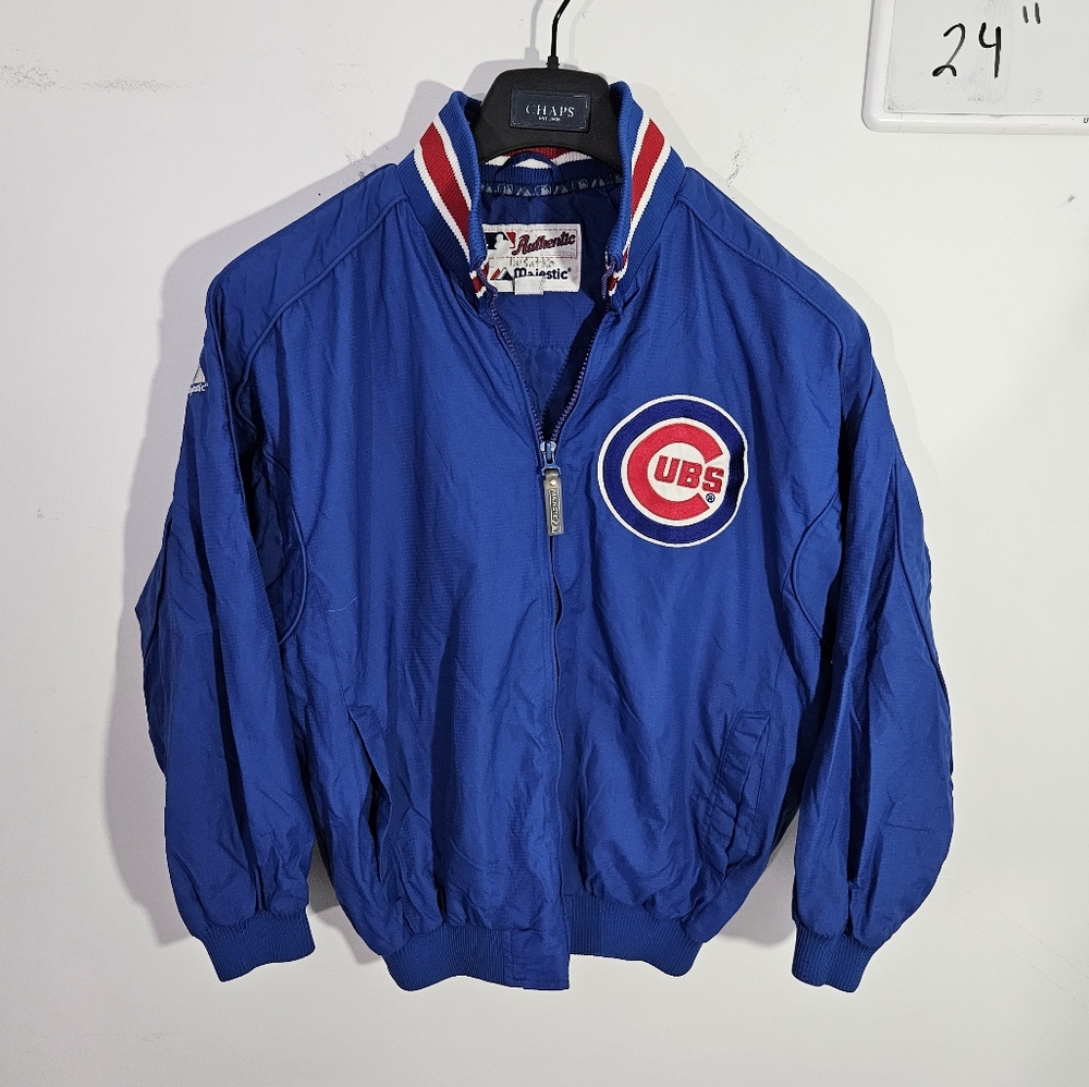 MLB Chicago Cubs Blue Red White Windbreaker Jacket
